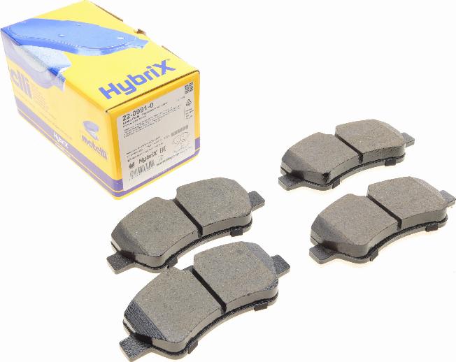 Metelli 22-0991-0 - Тормозные колодки, дисковые, комплект abcparts.ee