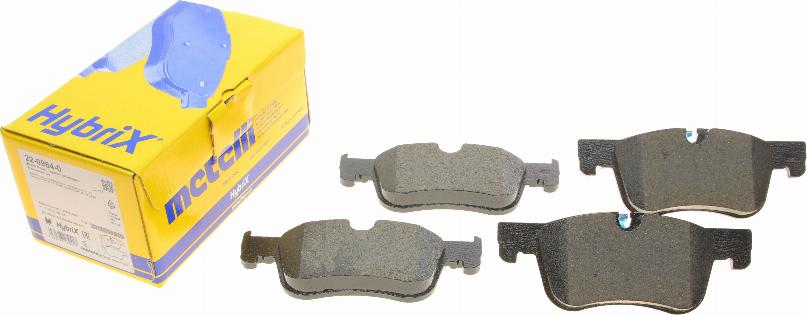 Metelli 22-0984-0 - Тормозные колодки, дисковые, комплект abcparts.ee