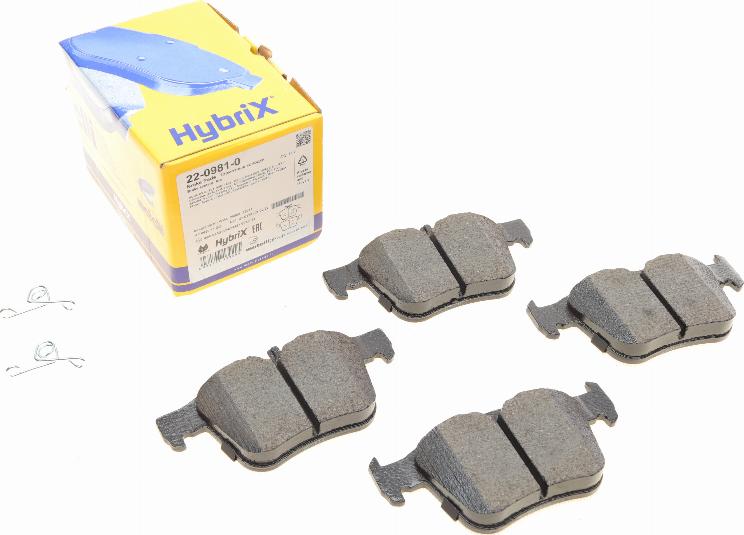 Metelli 22-0981-0 - Тормозные колодки, дисковые, комплект abcparts.ee