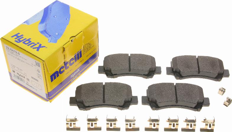 Metelli 22-0419-0 - Тормозные колодки, дисковые, комплект abcparts.ee