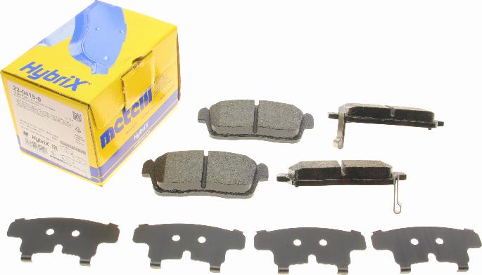 Metelli 22-0415-0 - Тормозные колодки, дисковые, комплект abcparts.ee