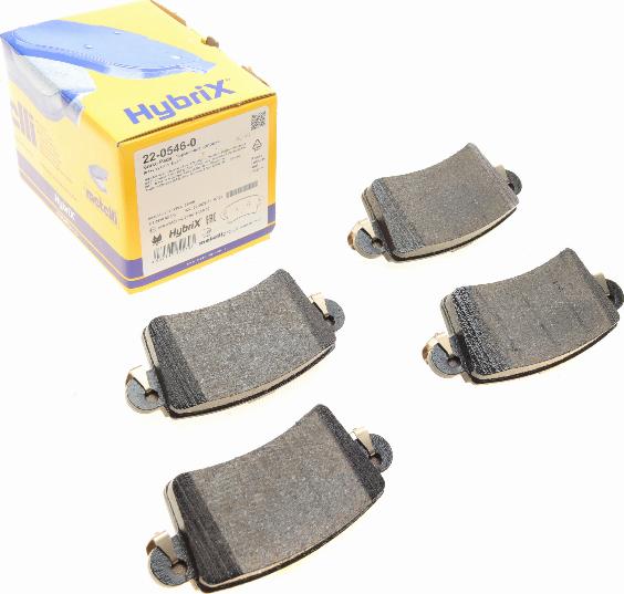 Metelli 22-0546-0 - Тормозные колодки, дисковые, комплект abcparts.ee