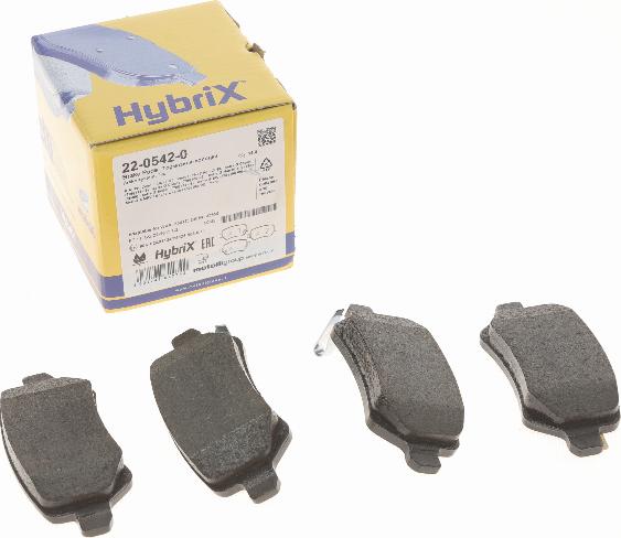 Metelli 22-0542-0 - Тормозные колодки, дисковые, комплект abcparts.ee