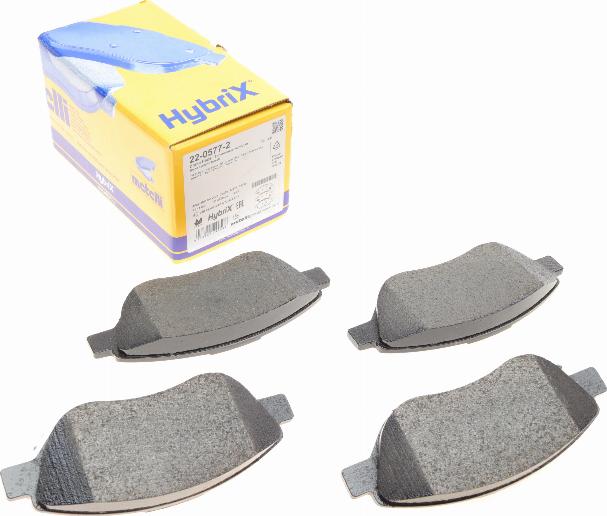 Metelli 22-0577-2 - Тормозные колодки, дисковые, комплект abcparts.ee