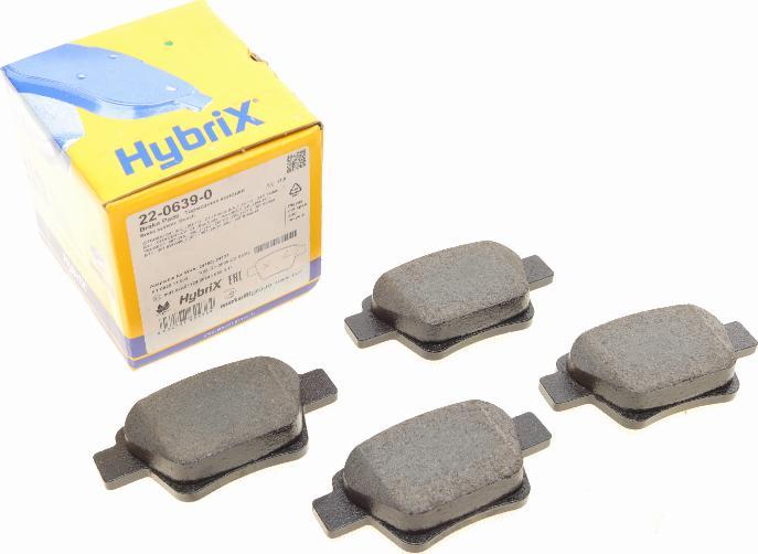 Metelli 22-0639-0 - Тормозные колодки, дисковые, комплект abcparts.ee