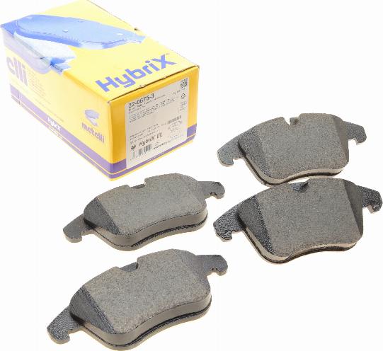 Metelli 22-0675-3 - Тормозные колодки, дисковые, комплект abcparts.ee