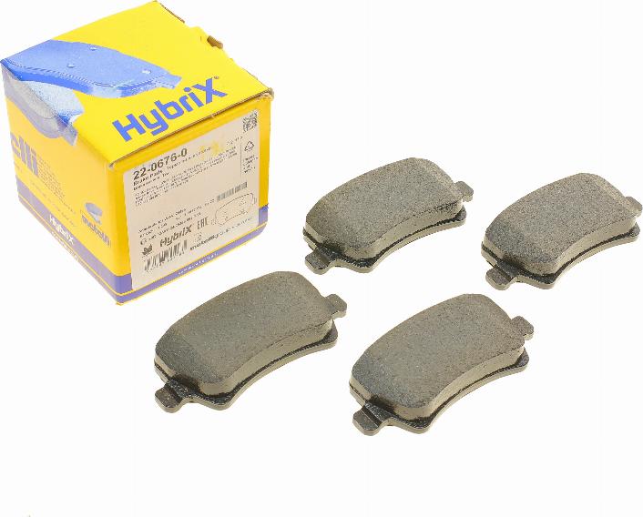 Metelli 22-0676-0 - Тормозные колодки, дисковые, комплект abcparts.ee