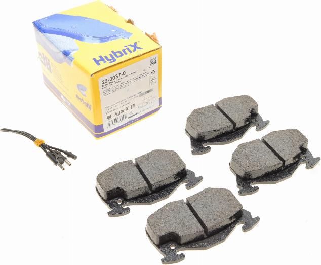 Metelli 22-0037-0 - Тормозные колодки, дисковые, комплект abcparts.ee