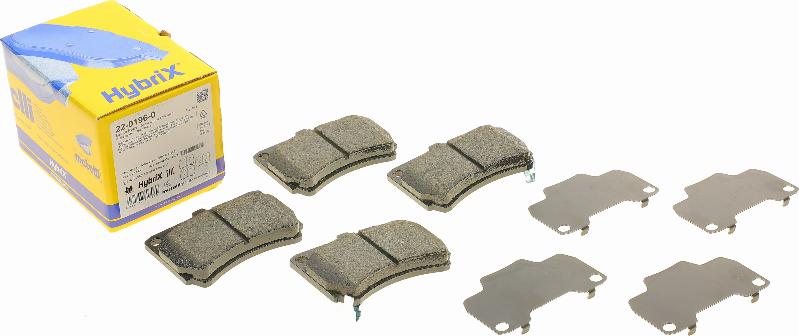 Metelli 22-0196-0 - Тормозные колодки, дисковые, комплект abcparts.ee