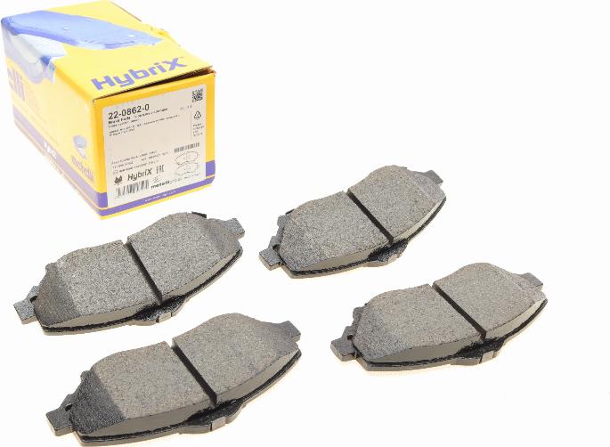 Metelli 22-0862-0 - Тормозные колодки, дисковые, комплект abcparts.ee