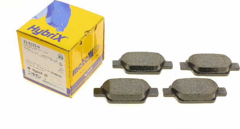 Metelli 22-0323-0 - Тормозные колодки, дисковые, комплект abcparts.ee