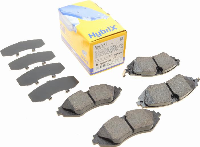 Metelli 22-0294-0 - Тормозные колодки, дисковые, комплект abcparts.ee