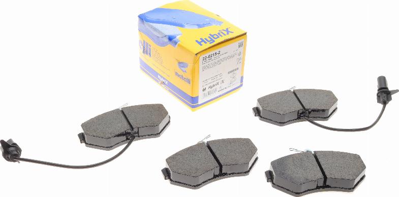 Metelli 22-0215-2 - Тормозные колодки, дисковые, комплект abcparts.ee