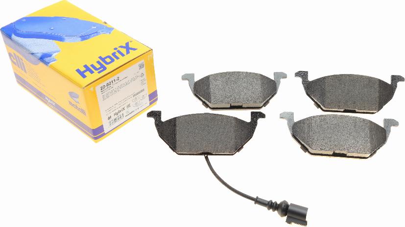 Metelli 22-0211-2 - Тормозные колодки, дисковые, комплект abcparts.ee