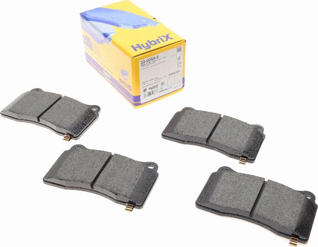 Metelli 22-0288-8 - Тормозные колодки, дисковые, комплект abcparts.ee