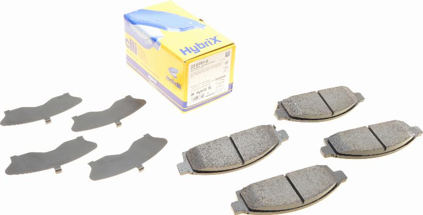 Metelli 22-0791-0 - Тормозные колодки, дисковые, комплект abcparts.ee