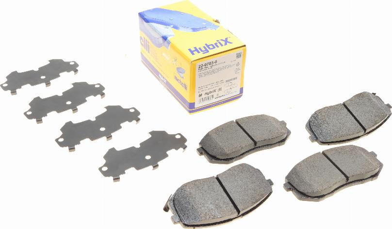 Metelli 22-0783-0 - Тормозные колодки, дисковые, комплект abcparts.ee