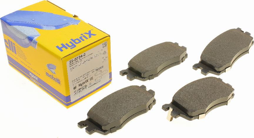 Metelli 22-0724-0 - Тормозные колодки, дисковые, комплект abcparts.ee