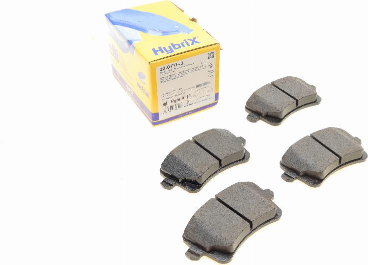 Metelli 22-0776-0 - Тормозные колодки, дисковые, комплект abcparts.ee