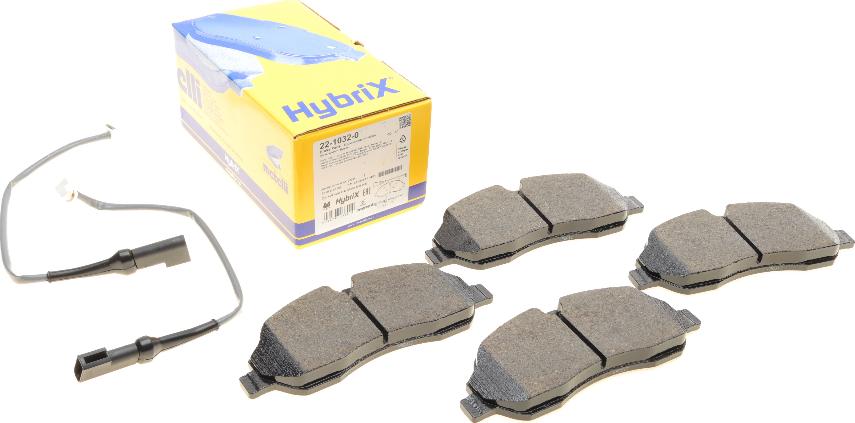 Metelli 22-1032-0 - Тормозные колодки, дисковые, комплект abcparts.ee