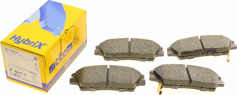 Metelli 22-1164-0 - Тормозные колодки, дисковые, комплект abcparts.ee