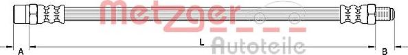 Metzger 4110950 - Тормозной шланг abcparts.ee