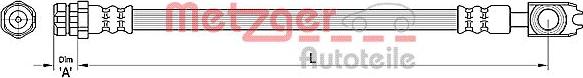 Metzger 4110441 - Тормозной шланг abcparts.ee
