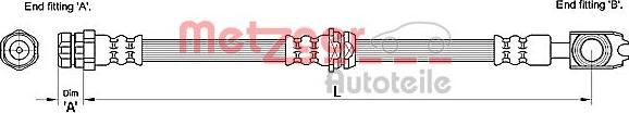 Metzger 4110247 - Тормозной шланг abcparts.ee