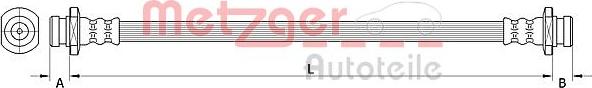 Metzger 4111550 - Тормозной шланг abcparts.ee