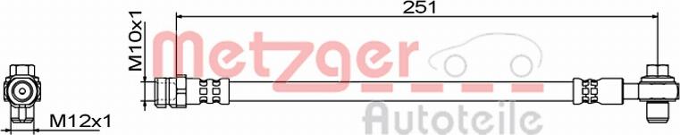 Metzger 4111830 - Тормозной шланг abcparts.ee