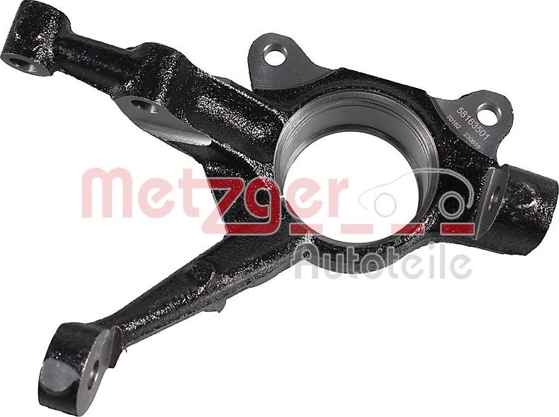 Metzger 58163501 - Поворотный кулак, подвеска колеса abcparts.ee