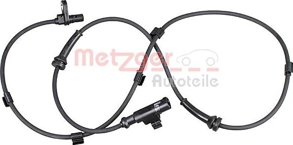 Metzger 09001231 - ABS датчик, частота вращения колеса abcparts.ee