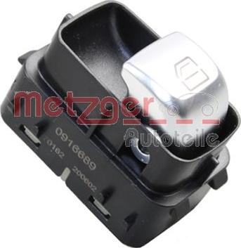 Metzger 0916689 - Выключатель, стеклоподъемник abcparts.ee
