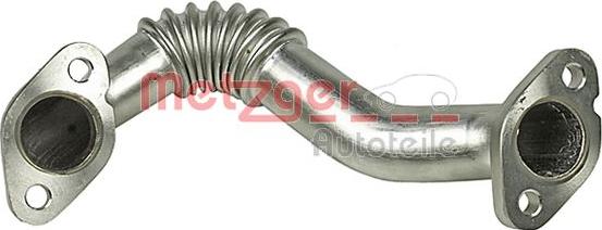 Metzger 0892657 - Трубка, клапан возврата ОГ abcparts.ee