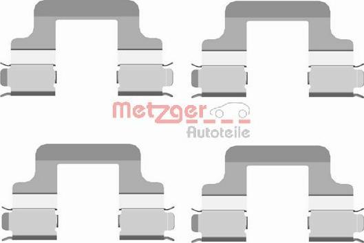 Metzger 109-1679 - Комплектующие для колодок дискового тормоза abcparts.ee