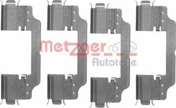 Metzger 109-1716 - Комплектующие для колодок дискового тормоза abcparts.ee