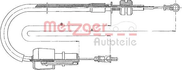 Metzger 11.1326 - Тросик газа abcparts.ee