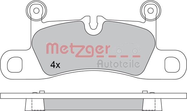 Metzger 1170523 - Тормозные колодки, дисковые, комплект abcparts.ee