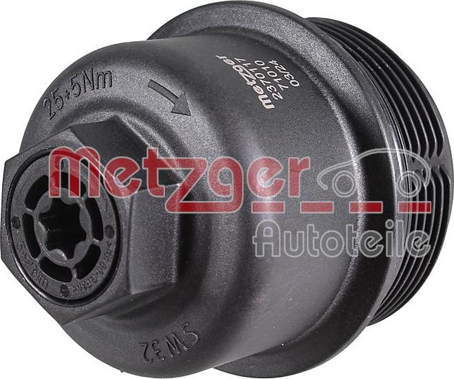 Metzger 2370117 - Крышка, корпус масляного фильтра abcparts.ee