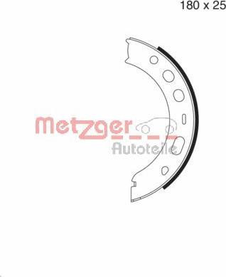 Metzger MG 979 - Комплект тормозов, ручник, парковка abcparts.ee