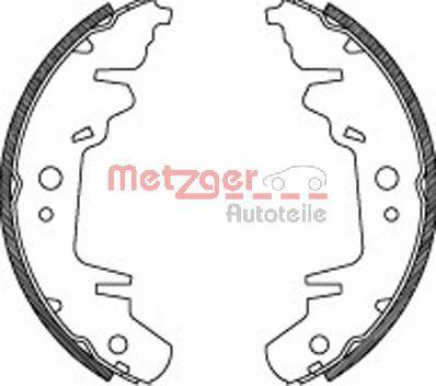 Metzger MG 718 - Комплект тормозных колодок, барабанные abcparts.ee