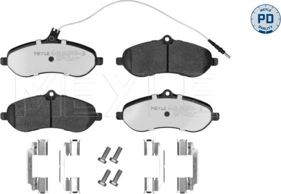 Meyle 025 245 9518/PD - Тормозные колодки, дисковые, комплект abcparts.ee