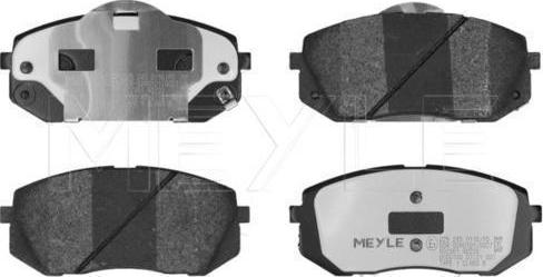 Meyle 025 245 0116/PD - Тормозные колодки, дисковые, комплект abcparts.ee