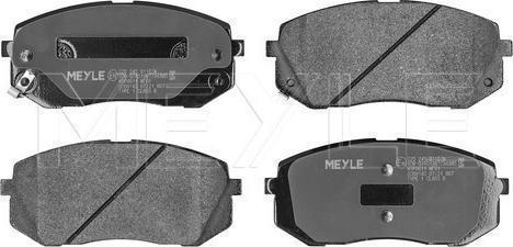Meyle 025 245 0116/W - Тормозные колодки, дисковые, комплект abcparts.ee