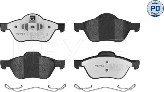 Meyle 025 245 3518/PD - Тормозные колодки, дисковые, комплект abcparts.ee