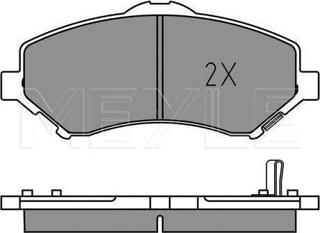 Meyle 025 246 0417 - Тормозные колодки, дисковые, комплект abcparts.ee