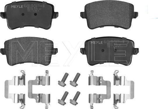 Meyle 025 246 0617/K1 - Тормозные колодки, дисковые, комплект abcparts.ee