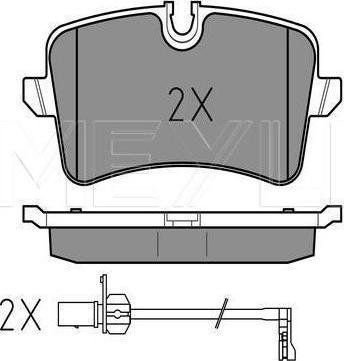 Meyle 025 246 0617/PD - Тормозные колодки, дисковые, комплект abcparts.ee