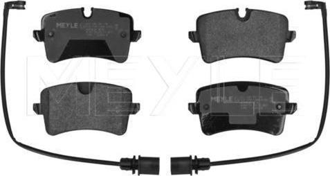 Meyle 025 246 0617/W - Тормозные колодки, дисковые, комплект abcparts.ee