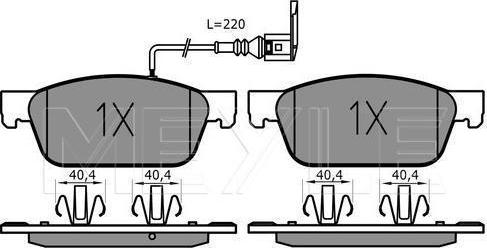 Meyle 025 246 2318/PD - Тормозные колодки, дисковые, комплект abcparts.ee